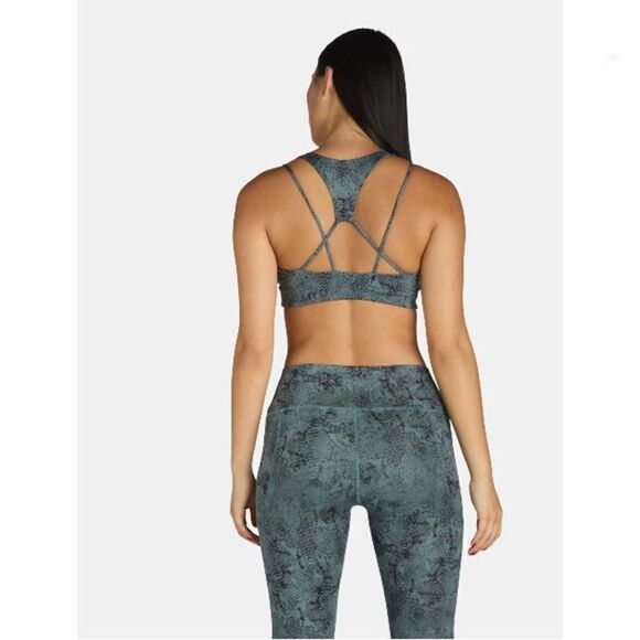 Women’s Snakeskin Print Active Sports Bra 2-Pack Size XL - Picture 6 of 7